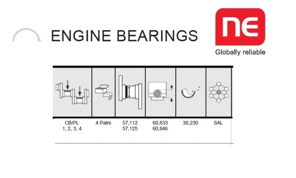 CONROD BEARING SET PERKINS 4.203 AD4.203 D4.203 G4.203 ENGINES