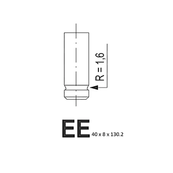 INLET AND EXHAUST VALVE HYUNDAI D4BB ENGINE