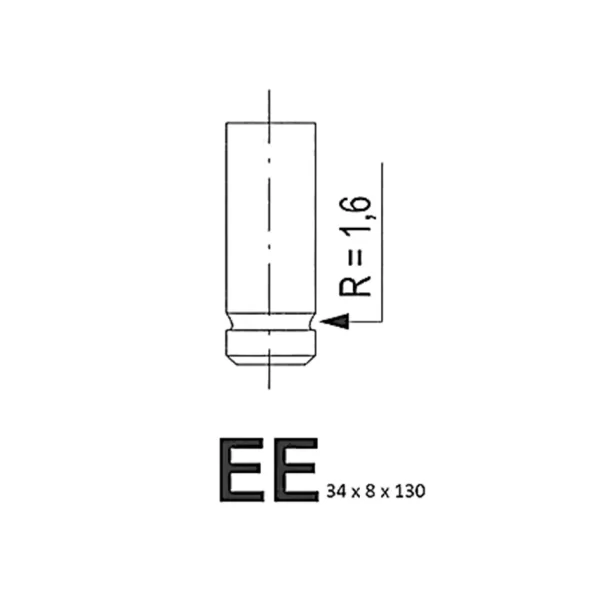 INLET AND EXHAUST VALVE HYUNDAI D4BB ENGINE