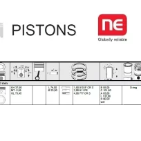PISTON ASSEMBLY CATERPILLAR FORKLIFT V50 PEUGEOT XN1P ENGINE