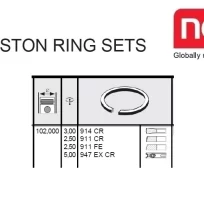 PISTON RING DEUTZ BF4L913T, BF6L913T, F3L913, F4L913, F6L913 ENGINES