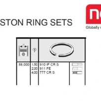 PISTON RING CATERPILLAR FORKLIFT V50 PEUGEOT ENGINE