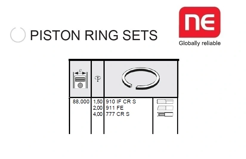 PISTON RING CATERPILLAR FORKLIFT V50 PEUGEOT ENGINE