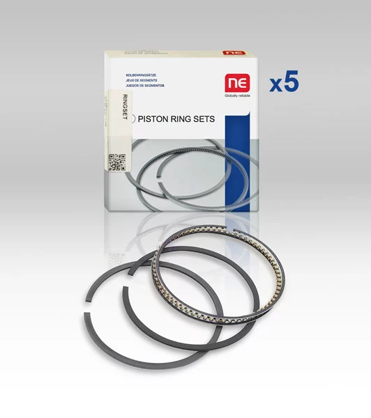 PISTON RING SET FOR SPRINTER 2.7 DIESEL OM612 OM647 2500 3500 (2002-2006) (SET FOR 5 PISTONS)
