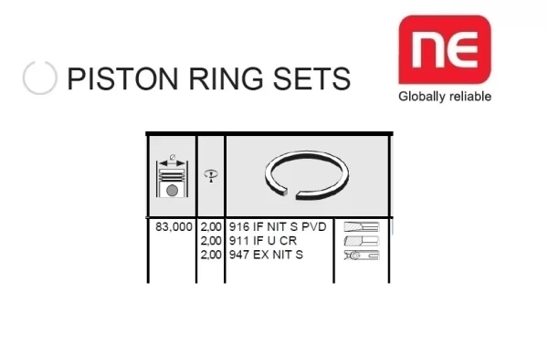 PISTON RING SPRINTER 3.0 OM642 DIESEL 2500 3500 (2007-2017) STANDARD