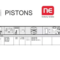 PISTON SET ISUZU 4JH1-TC ENGINE STD.95.40MM.