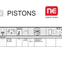 PISTON SET PEUGEOT XD3P XN1P FOR CATERPILLAR FORKLIFT