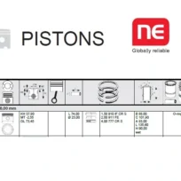 PISTON SET CATERPILLAR FORKLIFT V50 PEUGEOT ENGINE