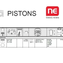 PISTON SET CATERPILLAR FORKLIFT V50 PEUGEOT XN1P ENGINE
