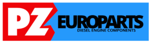 Logo for EURO Diesel Engines on a blue background with a red design.